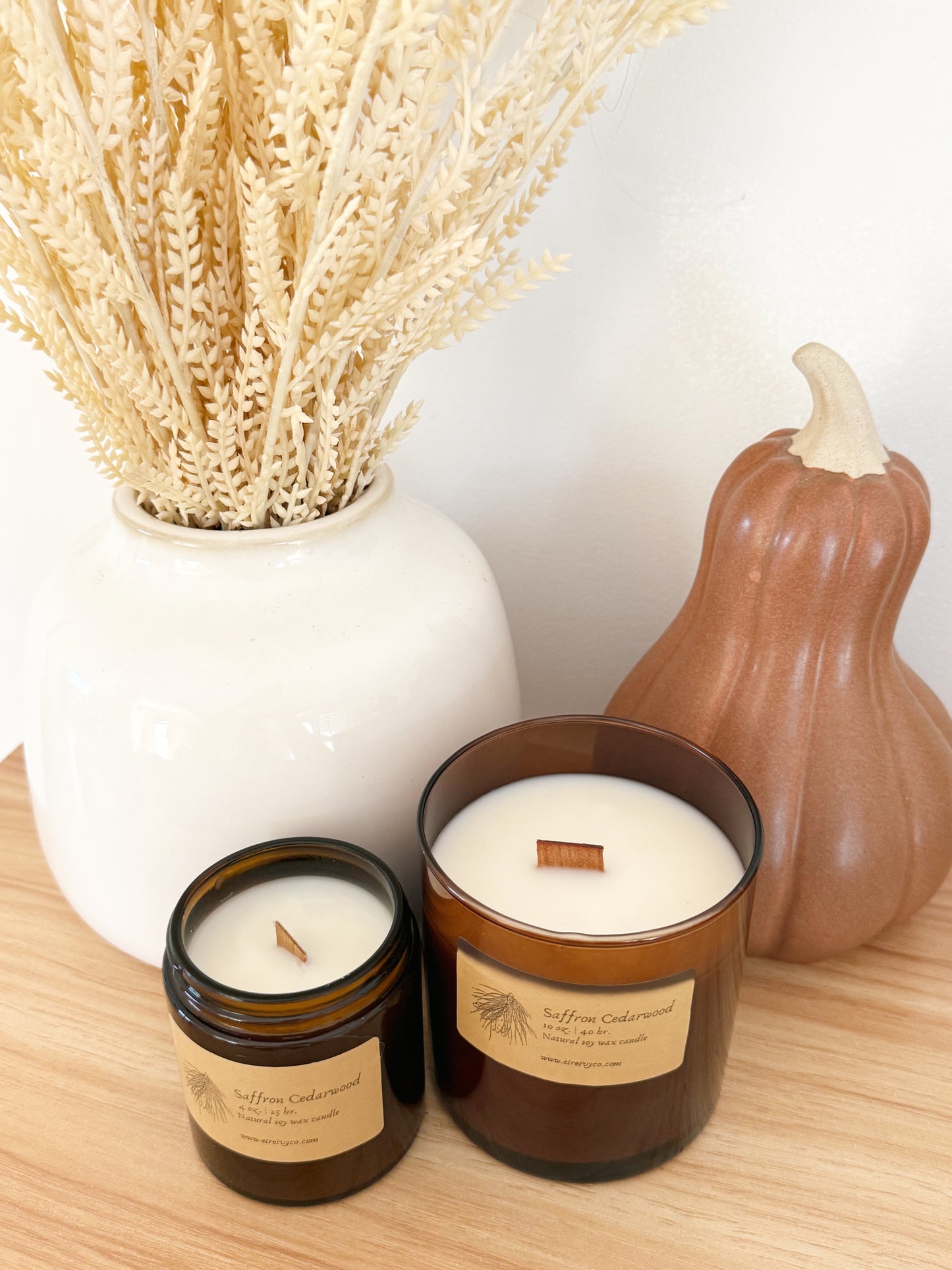 Saffron Cedarwood | Soy Candle
