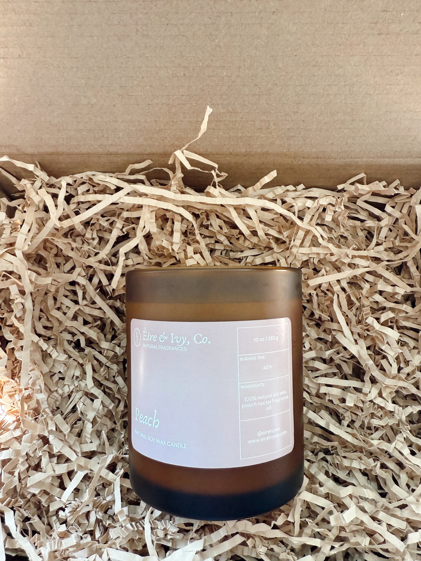 Peach | 10 oz. Natural Soy Wax Candle