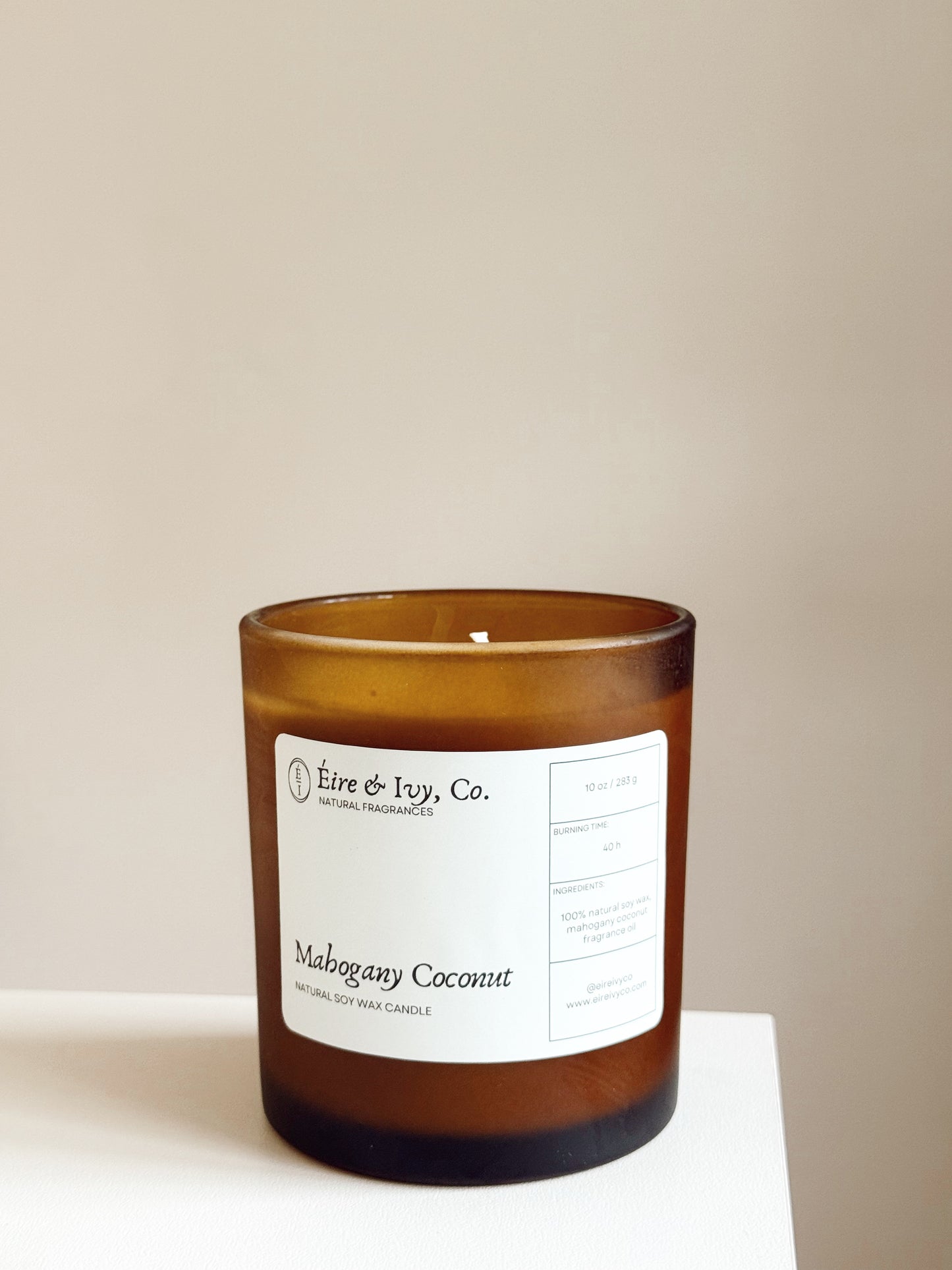 Mahogany Coconut | 10 oz. Natural Soy Wax Candle