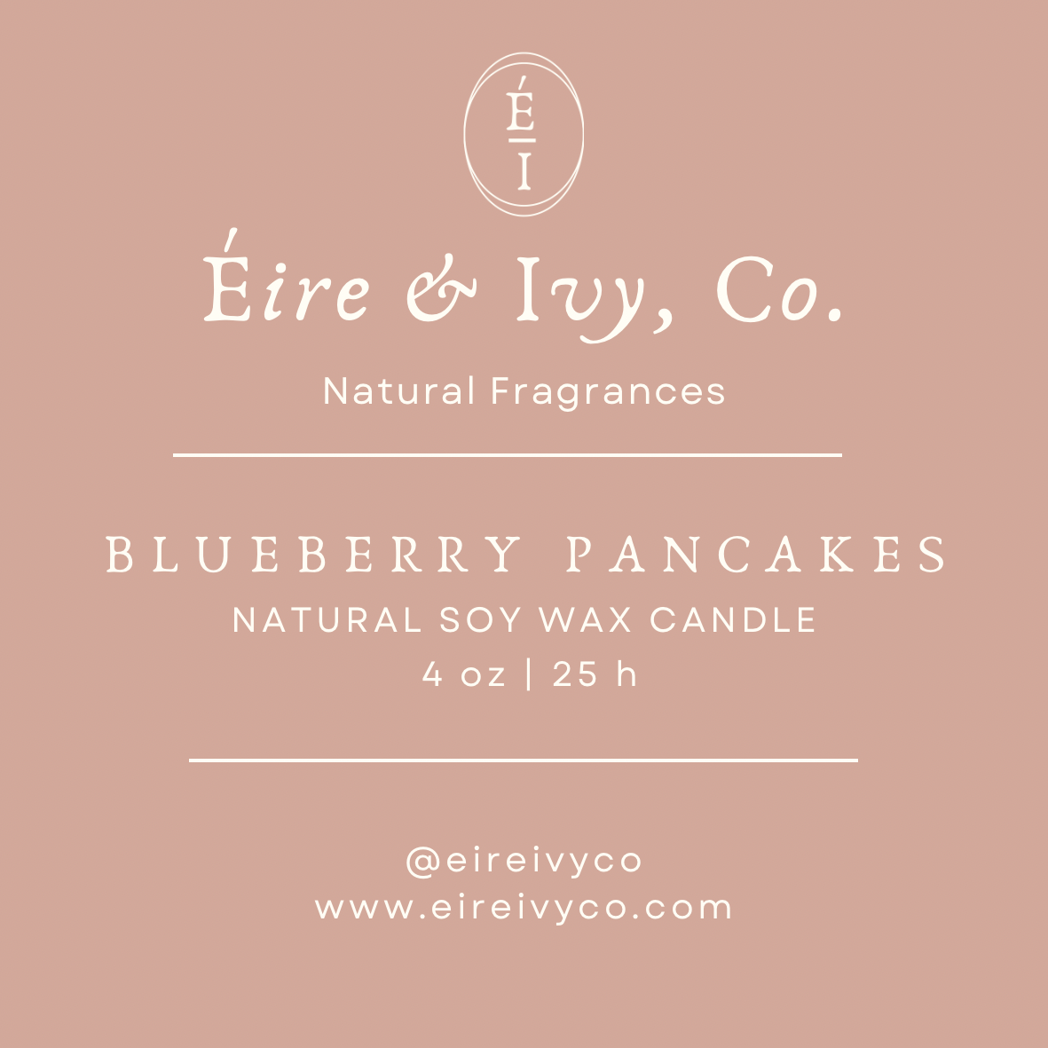 Blueberry Pancakes | 4 oz. Natural Soy Wax Candle