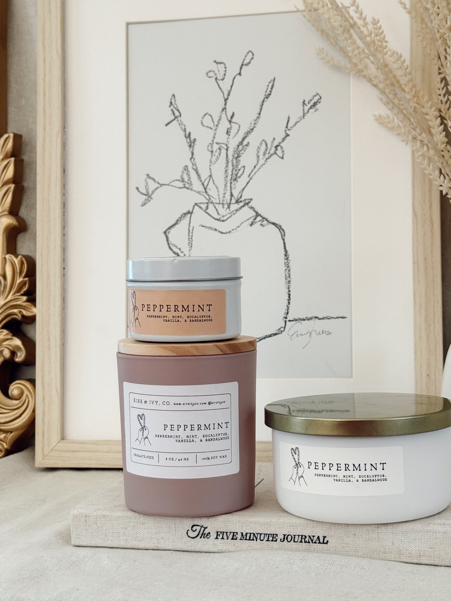 Peppermint Swirl | Soy Candles