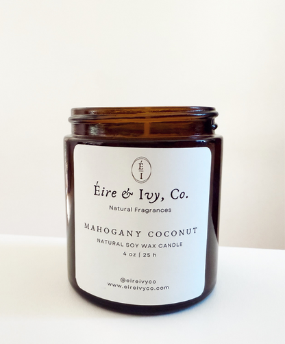 Mahogany Coconut | 4 oz. Natural Soy Wax Candle