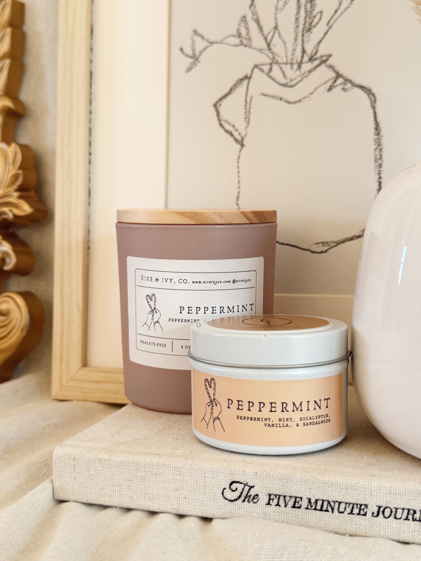 Peppermint Swirl | Soy Candles