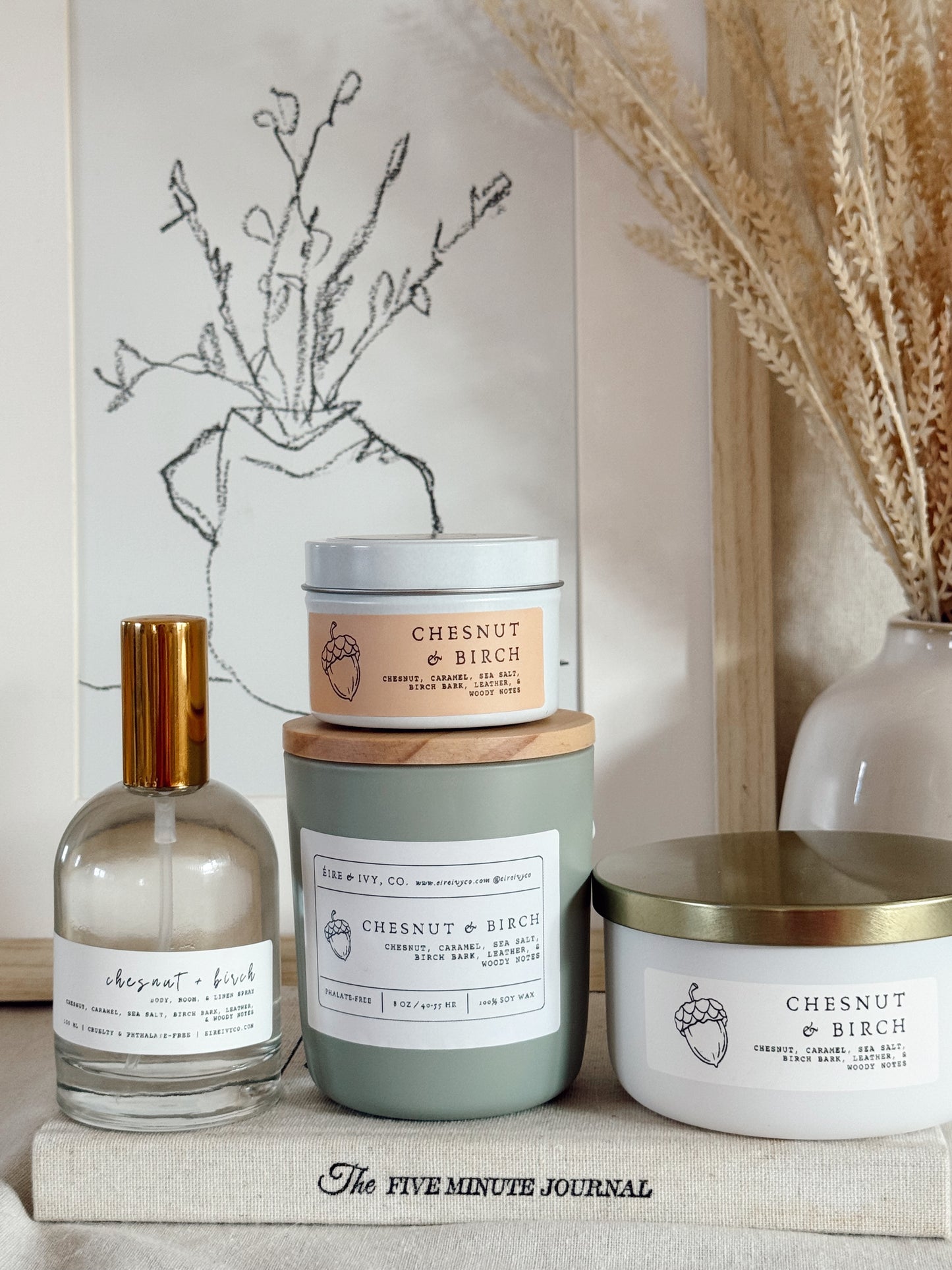 Chestnut & Birch | Soy Candles & Body, Room, and Linen Spray