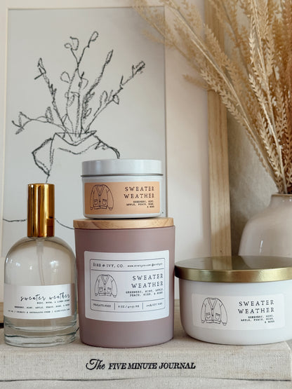 Sweater Weather | Soy Candles & Body, Room, and Linen Spray