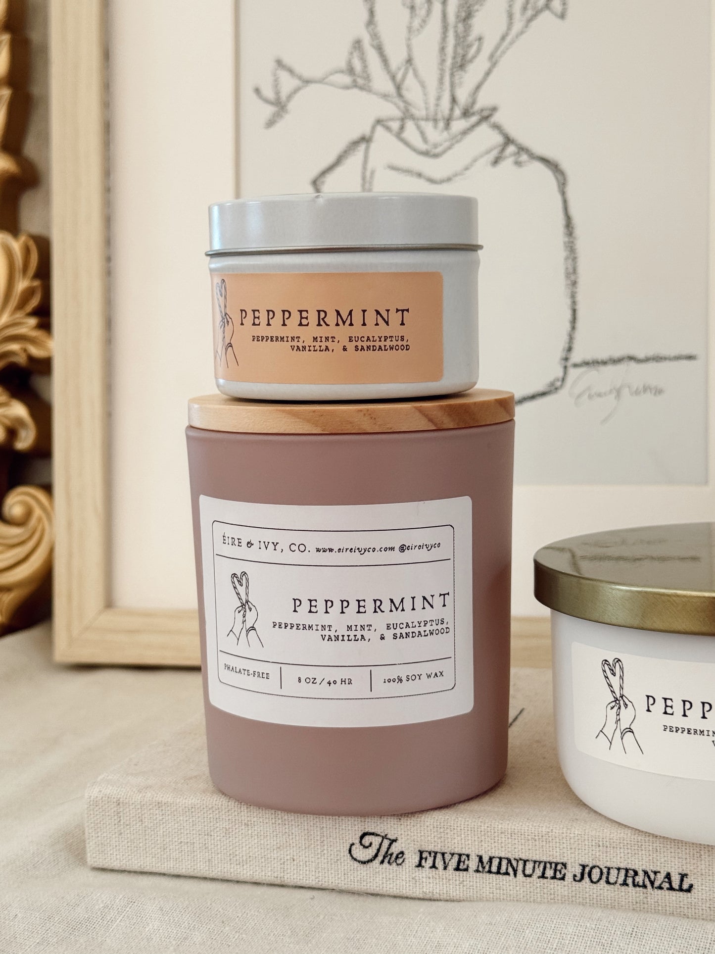 Peppermint Swirl | Soy Candles