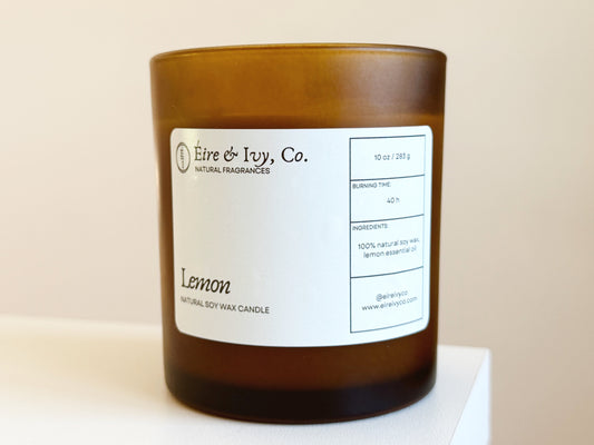 Lemon | 10 oz. Natural Soy Wax Candle