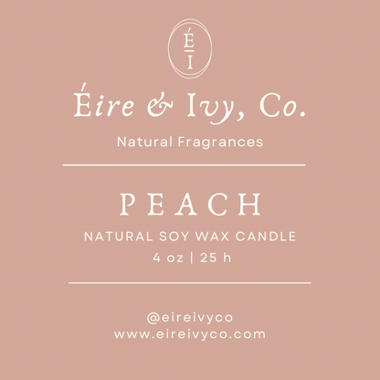 Georgia Peach | 4 oz. Natural Soy Wax Candle