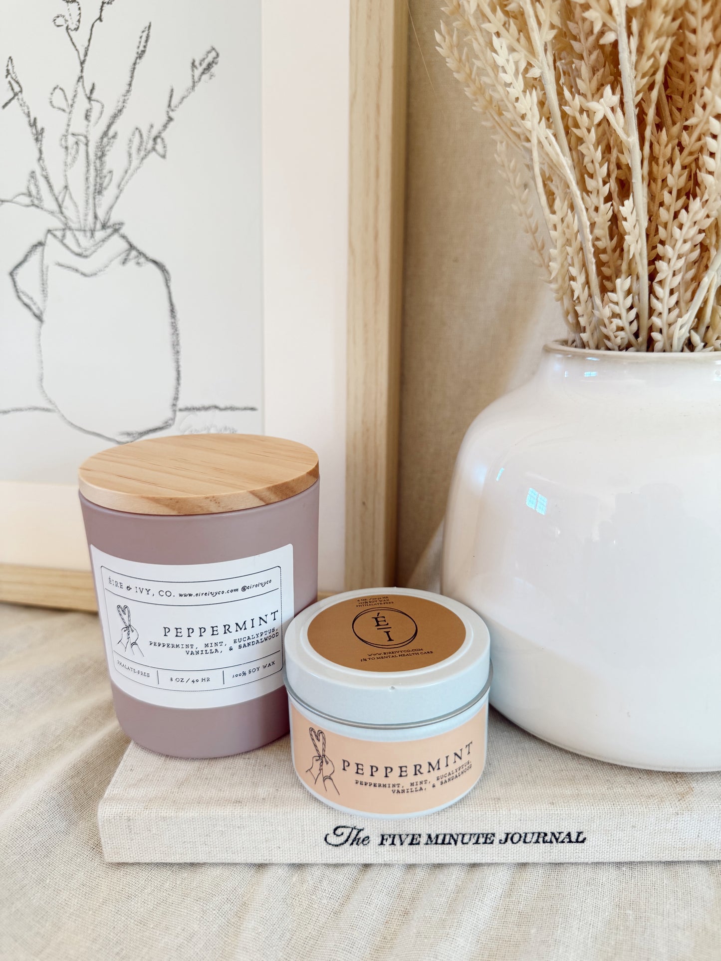 Peppermint Swirl | Soy Candles
