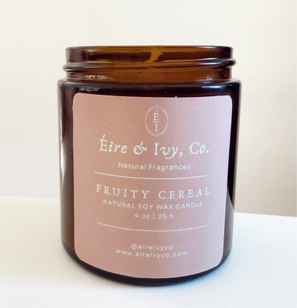 Fruity Cereal | 4 oz. Natural Soy Wax Candle